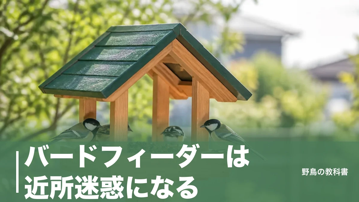 バードフィーダーは近所迷惑になる？条例で過料5,000円の区も｜苦情ゼロで続ける7つの条件のアイキャッチ画像