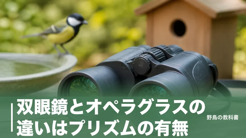 双眼鏡とオペラグラスの違いはプリズムの有無｜4倍で止まる理由と野鳥向け8×30のアイキャッチ画像