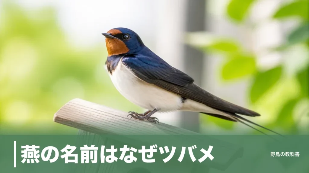 燕の名前はなぜツバメ？古名「ツバクラメ」の語源と日本にいる5種の呼び分けのアイキャッチ画像