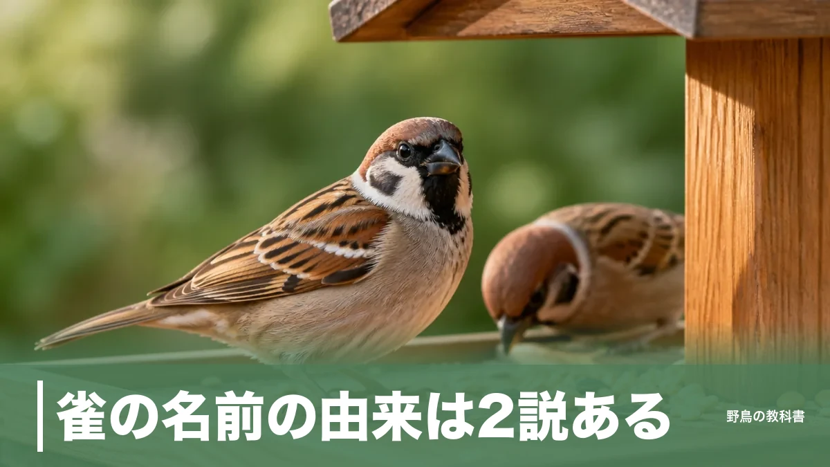 雀の名前の由来は2説ある｜「スズメ」がつく鳥・虫・草に共通する意外な法則のアイキャッチ画像