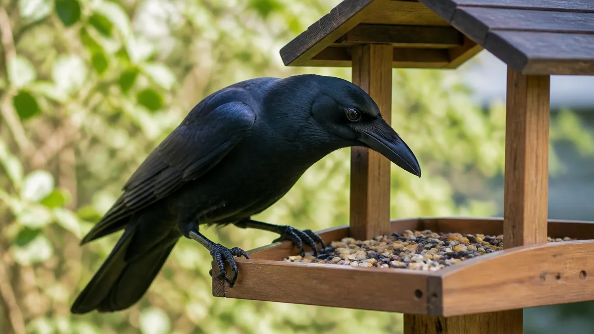 餌台にカラスが来るのはなぜ？　まず相手の正体を知るの解説画像
