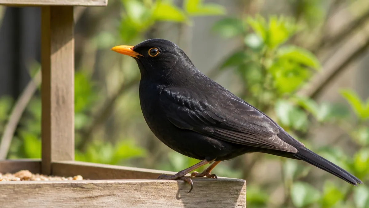 黒くて大きい「ムクドリらしき鳥」はハッカチョウかもしれないの解説画像