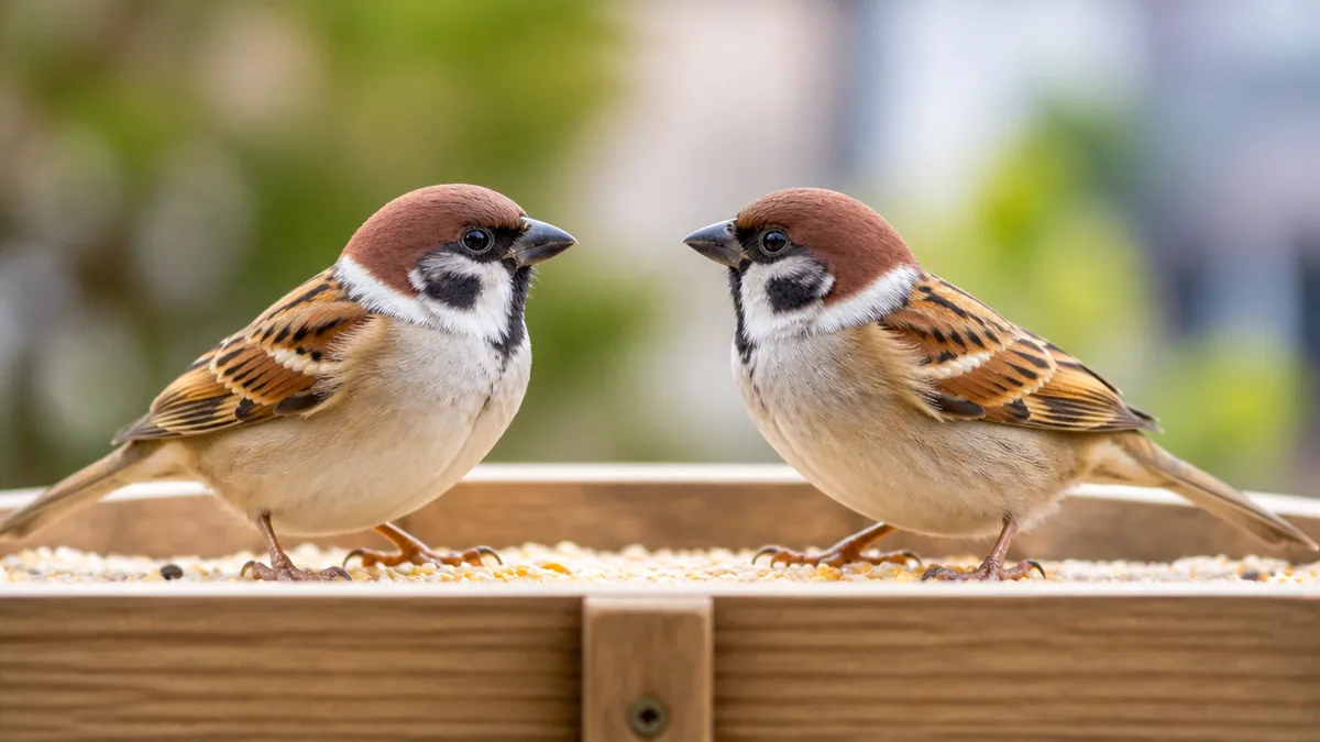スズメのオスメス見分け方は外見では不可能|雌雄同色の鳥を見分ける3つの手がかりのアイキャッチ画像