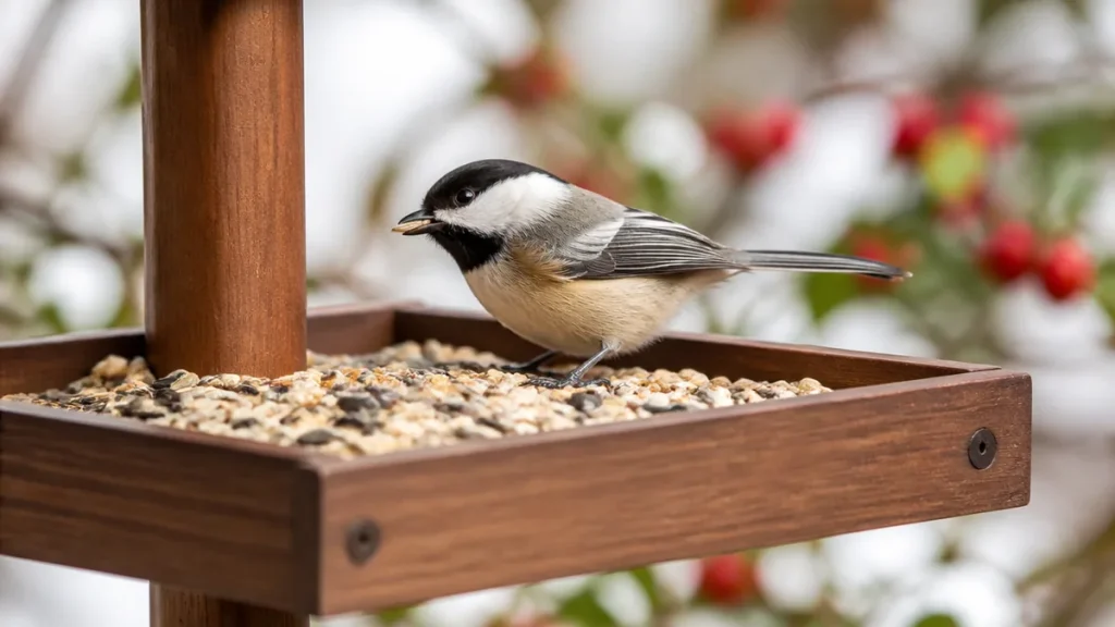 バードフィーダーは12月〜2月だけ？庭に野鳥を呼ぶ設置場所と餌・衛生管理の正解のアイキャッチ画像