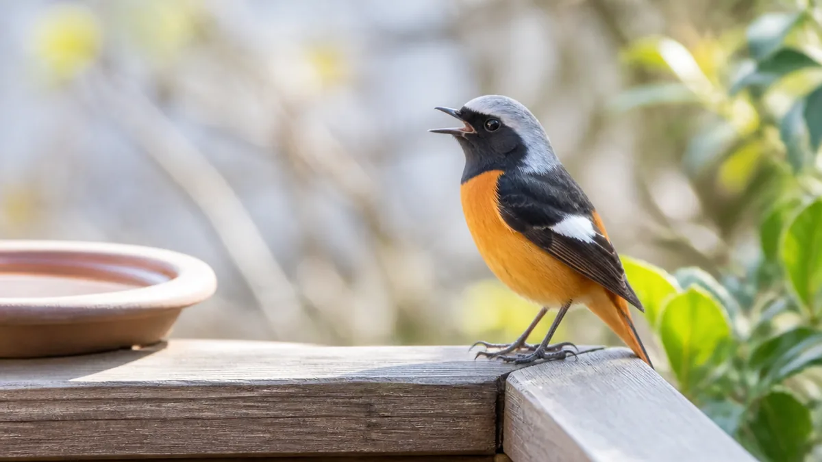 ジョウビタキの鳴き声は「ヒッ」と「カッ」の2つが基本の解説画像