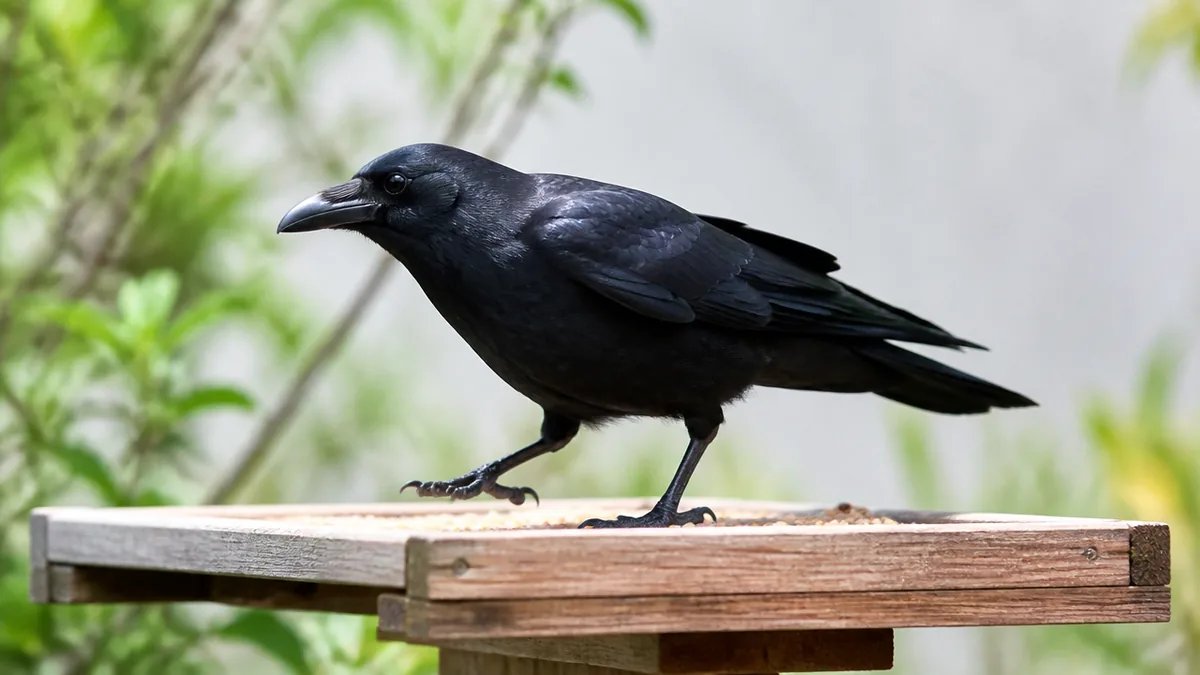 街で見る黒い鳥は2種類｜歩き方でわかる違いの解説画像