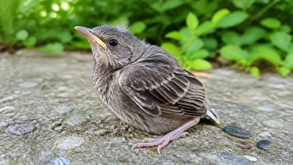 ムクドリの雛が地面にいたら拾わないで｜孵化から3週間で巣立つ子育ての実際のアイキャッチ画像