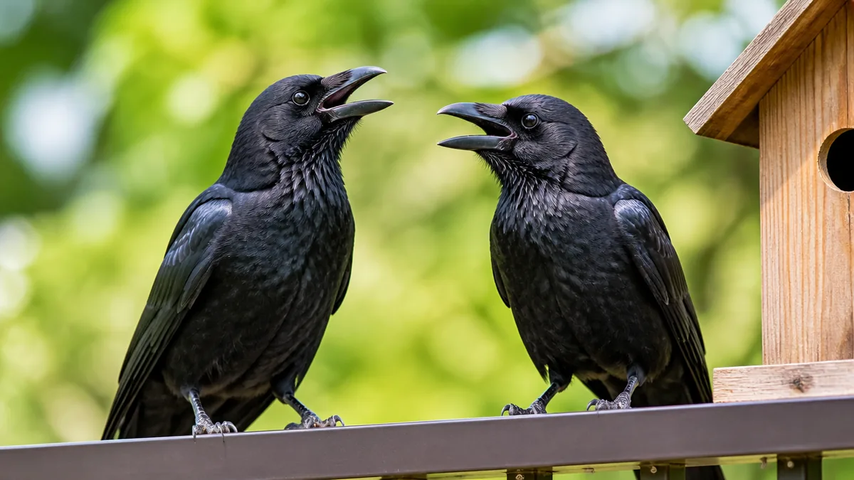 その声の主はどっち?ハシブトガラスとハシボソガラスの聞き分けの解説画像