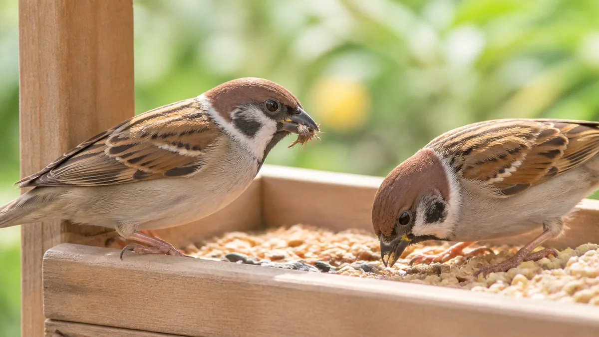 スズメの食べ物は季節で真逆になる|虫と種子の入れ替わりの解説画像