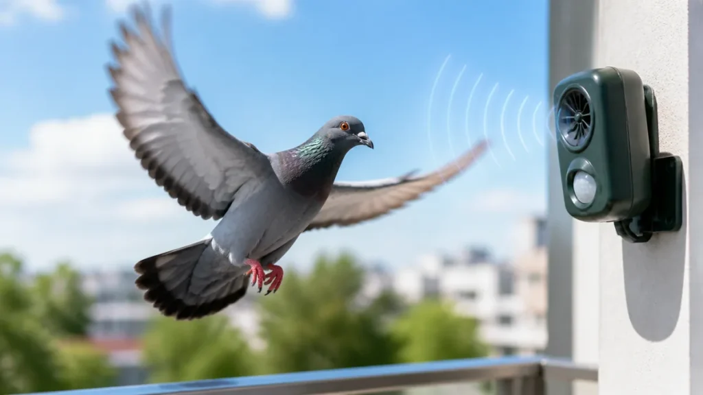 鳩を音で撃退できるのは数日だけ｜20,000Hzの超音波が効かない理由と次の一手のアイキャッチ画像