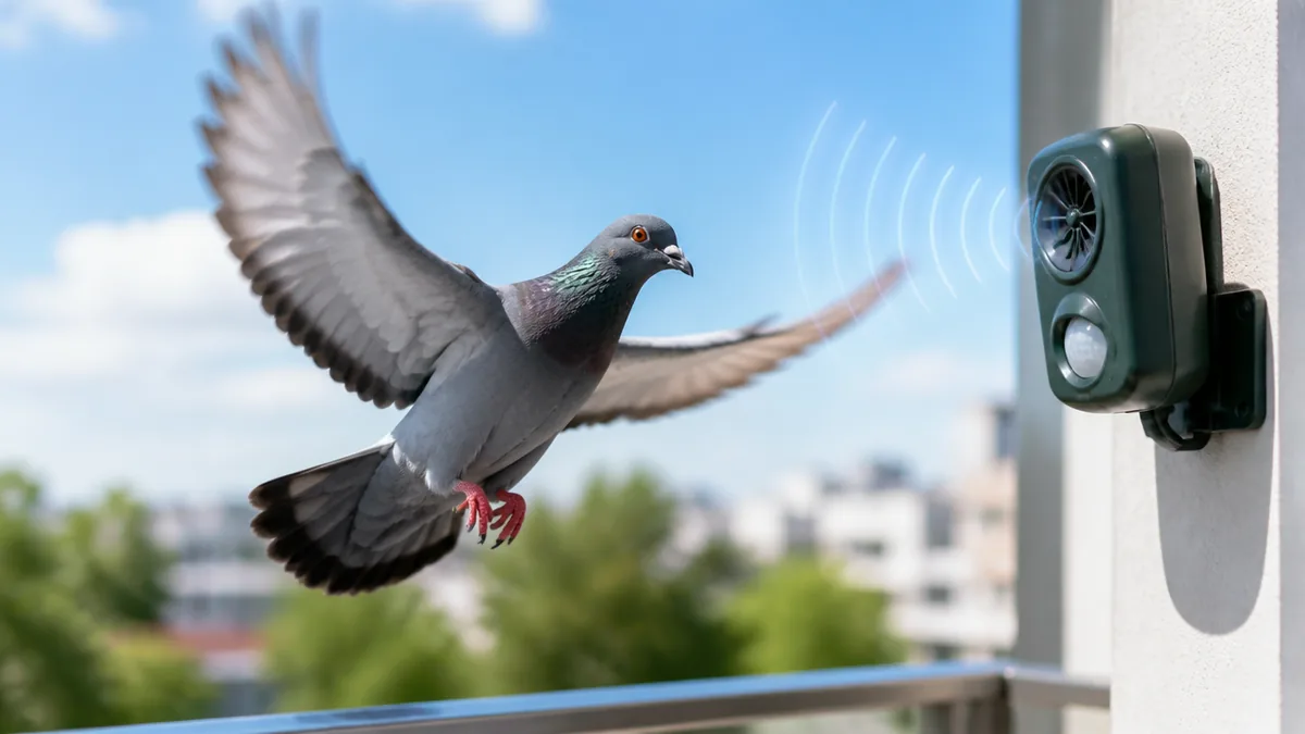 鳩を音で撃退できるのは数日だけ｜20,000Hzの超音波が効かない理由と次の一手のアイキャッチ画像
