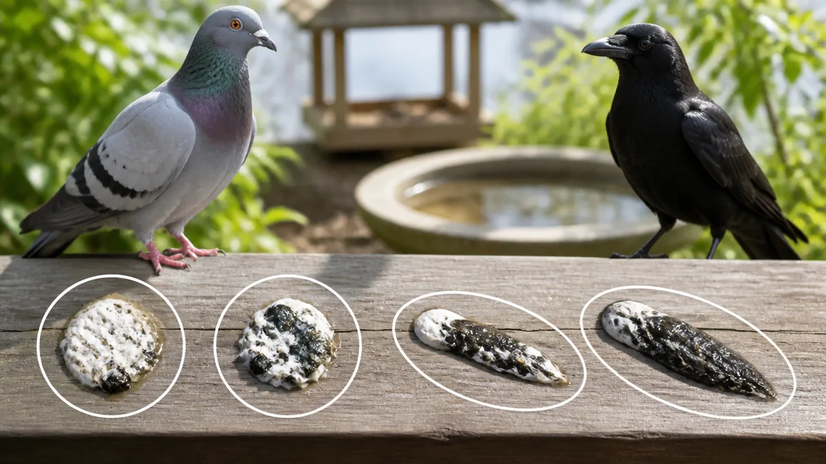 鳥のフンが白いのはなぜ？色の正体がわかると種類が絞れるの解説画像
