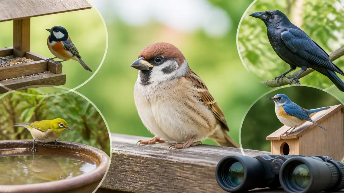 鳥の種類一覧は科で覚えると早い｜日本の677種から身近な5種を見分ける早見表のアイキャッチ画像