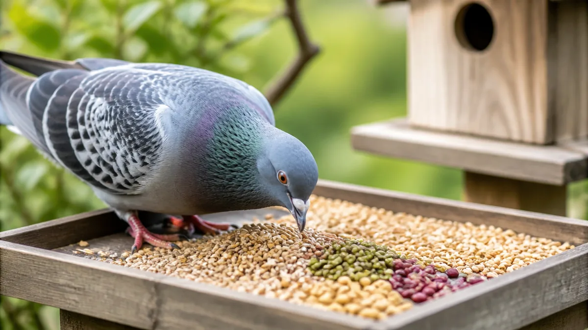 鳩の食べ物は穀類・豆類・種子の三本柱でできているの解説画像