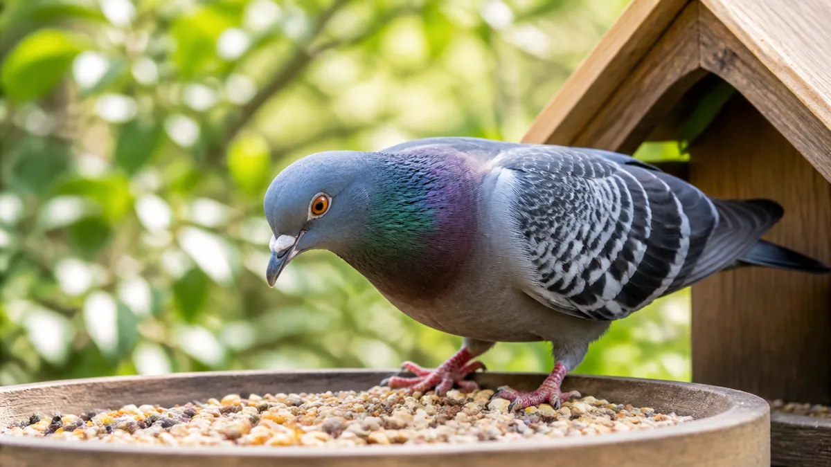 鳩は何を食べる？答えは穀物と種子｜歯のない鳥が砂まで飲み込む消化の仕組みのアイキャッチ画像