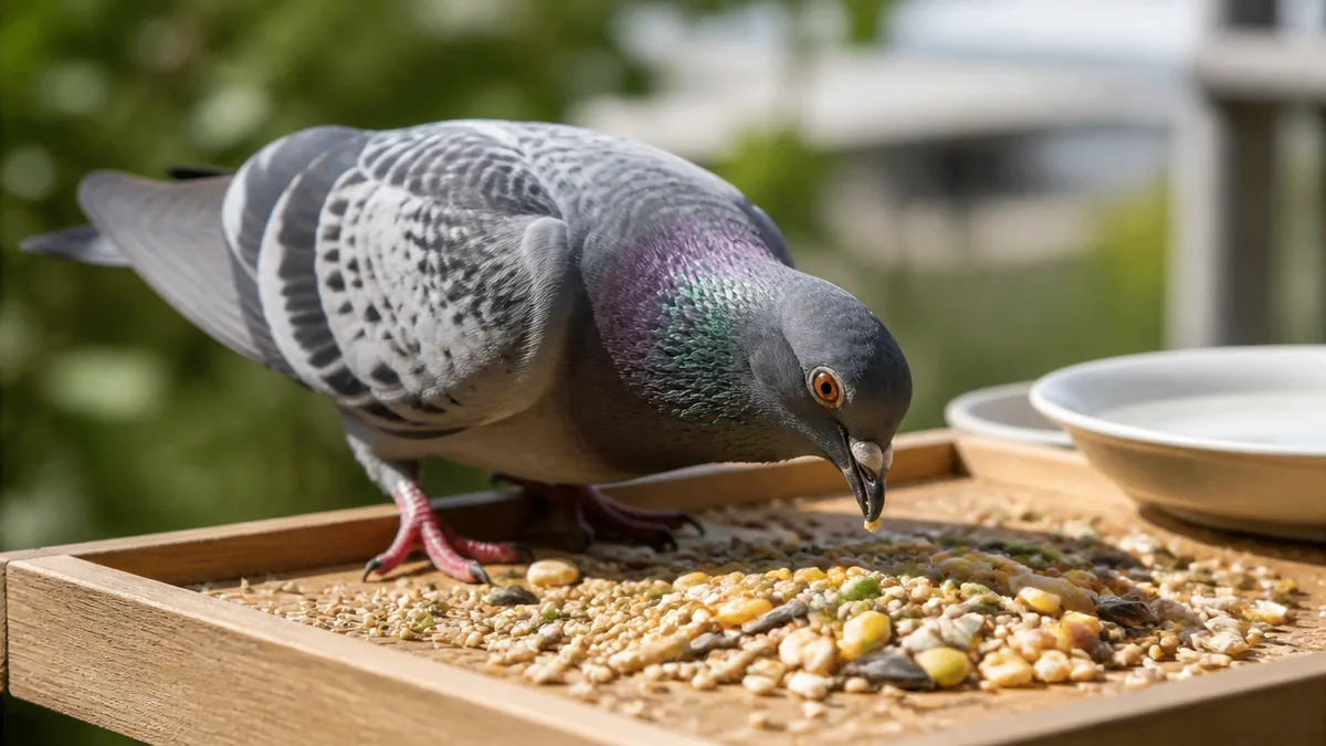鳩は何を食べる?主食は穀物と種子、実は雑食性の鳥の解説画像