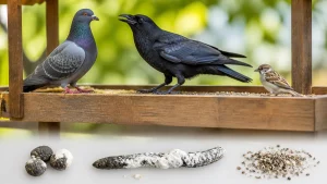 鳥のフンの種類は3つの形で見分ける｜丸い塊はハト・細長いのはカラス・粉状はスズメのアイキャッチ画像