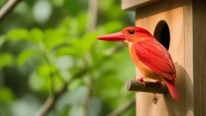 赤い鳥と呼ばれる野鳥は1種じゃない｜全長27cmの火の鳥から13cmの冬鳥まで見分け方のアイキャッチ画像