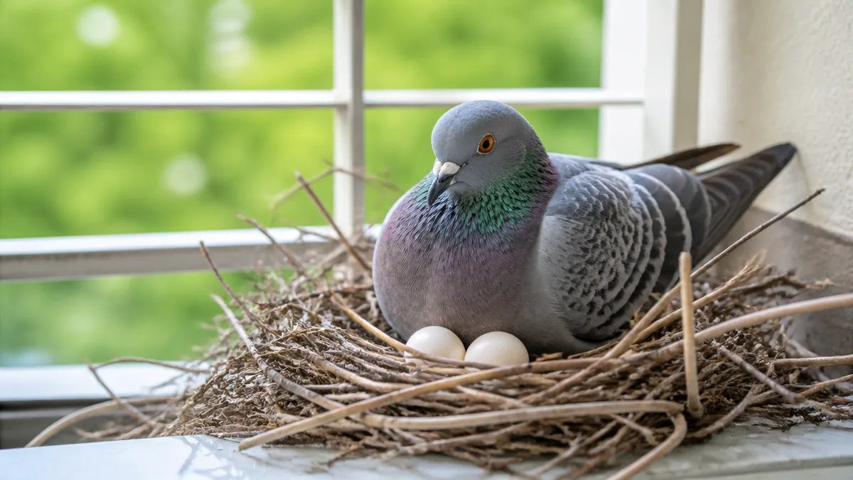 鳩卵撤去は無許可なら違法｜100万円以下の罰金と、巣立ちを待つ45〜75日にできることのアイキャッチ画像