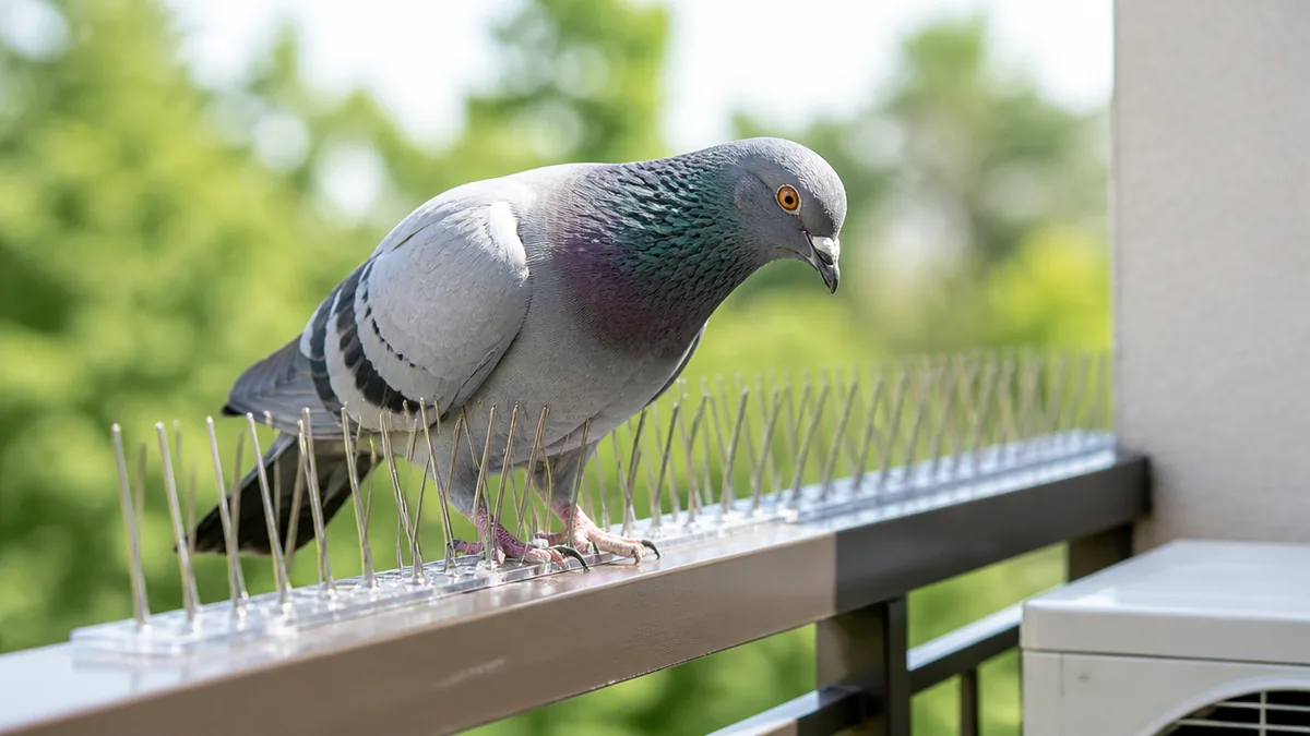 鳥よけスパイクは「刺す道具」ではない｜着地を妨害する仕組みの解説画像