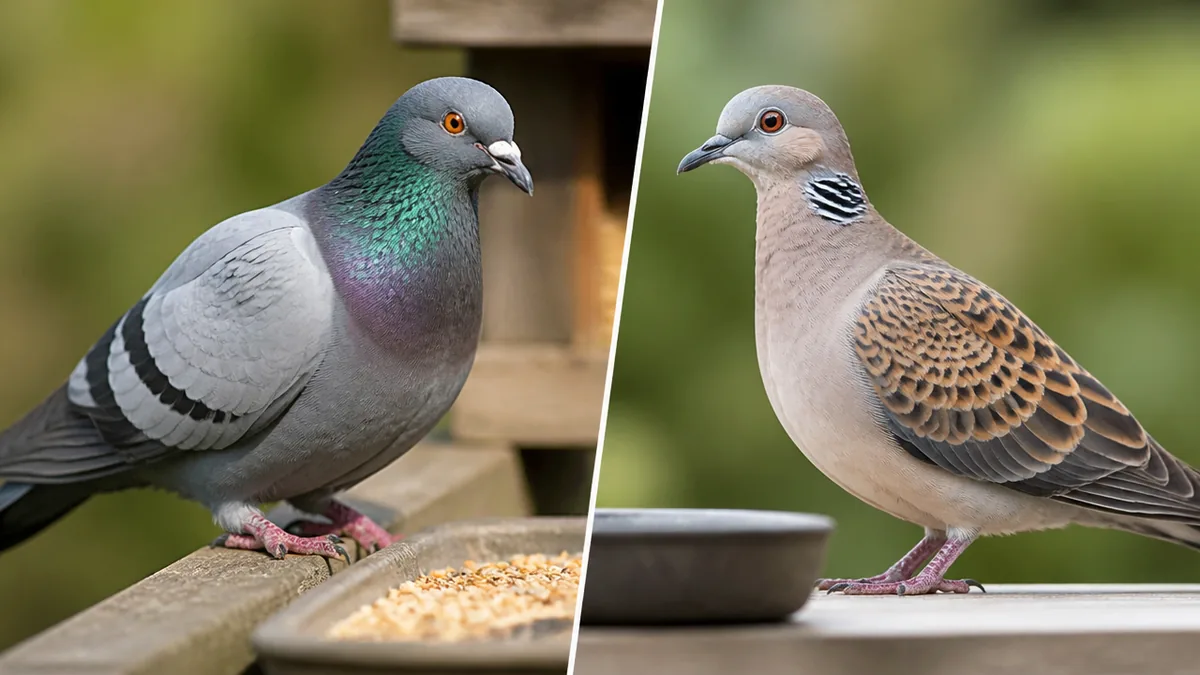 ドバトとキジバト、目の前の鳩はどっち？の解説画像