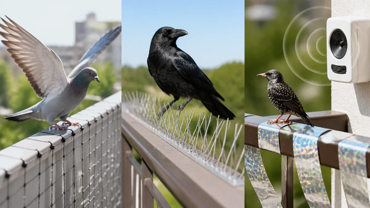 鳥よけの種類は「入れない」「とまらせない」「近寄りたくない」の3系統の解説画像